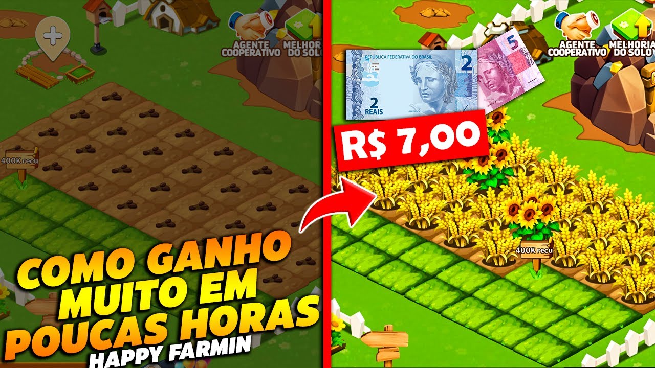 Happy Farming – Jogo de Fazendinha que paga de verdade SEM