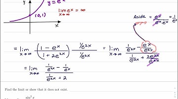 §2.6 #37 Stewart Calculus ET 8th Ed. Limits at Infinity. Exponential Functions.