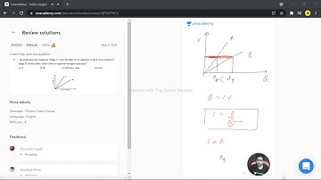The graph shows the variation of voltage across the plates of two capacitors A and B verses incre