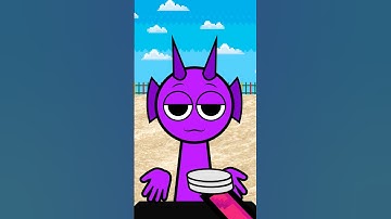 Sprunki Durple plays Squid Game Dalgona Candy