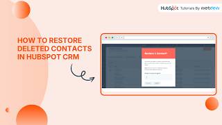How to Restore Deleted Contacts in HubSpot CRM screenshot 5