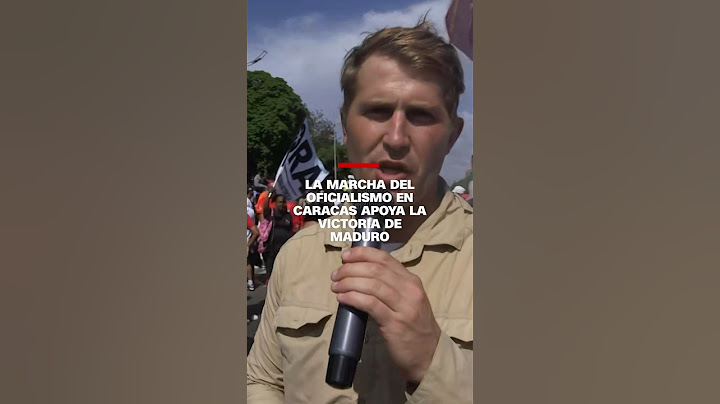 La marcha del oficialismo en Caracas apoya la victoria de Maduro