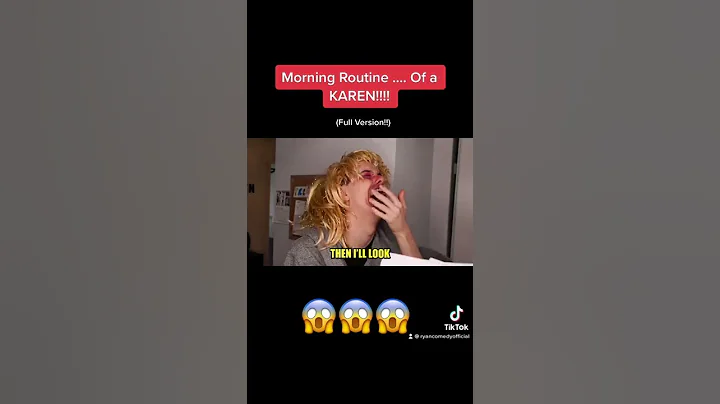 Morning Routine......OF A KAREN!