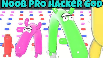 Sausage Race in NOOB VS PRO VS HACKER VS GOD  @playgame24dia