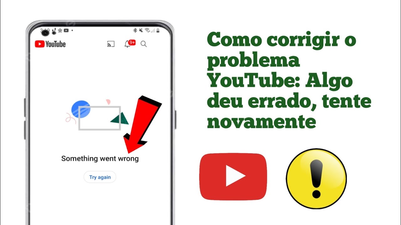 Como consertar o YouTube: algo deu errado, tente novamente, problema ...
