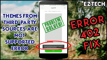 MIUI 8 - Fix for "themes from third party sources not supported" Error