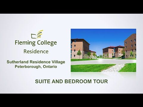 Fleming College Residence SRV Suite and Bedroom Video Tour