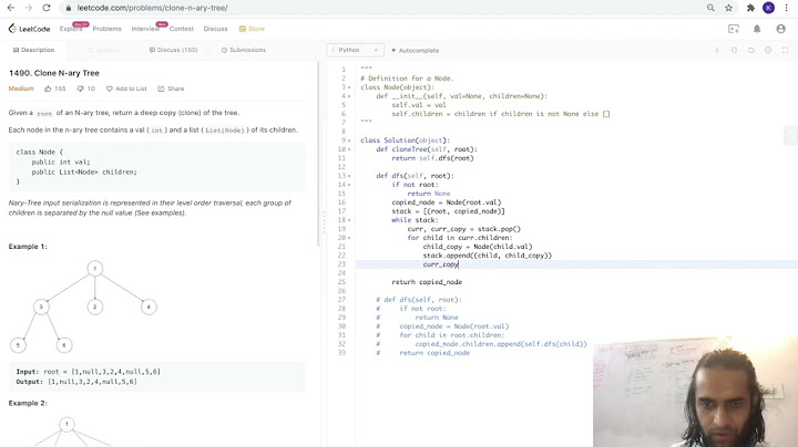 BFS Template : Clone N-ary Tree ( Leetcode 1490 )