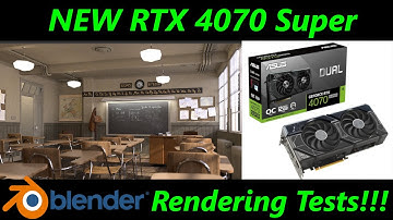 RTX 4070 Super | Rendering Benchmarks in Blender!