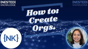 How to Create Organizations in Nested Knowledge