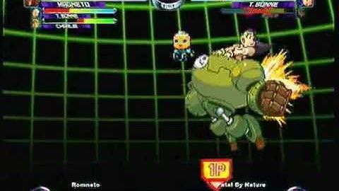 MvC2 Online (360): Brett (RomSlash) vs Fatal by Nature (Cha/Tron/Rogue) 4 .:4.28.10:.