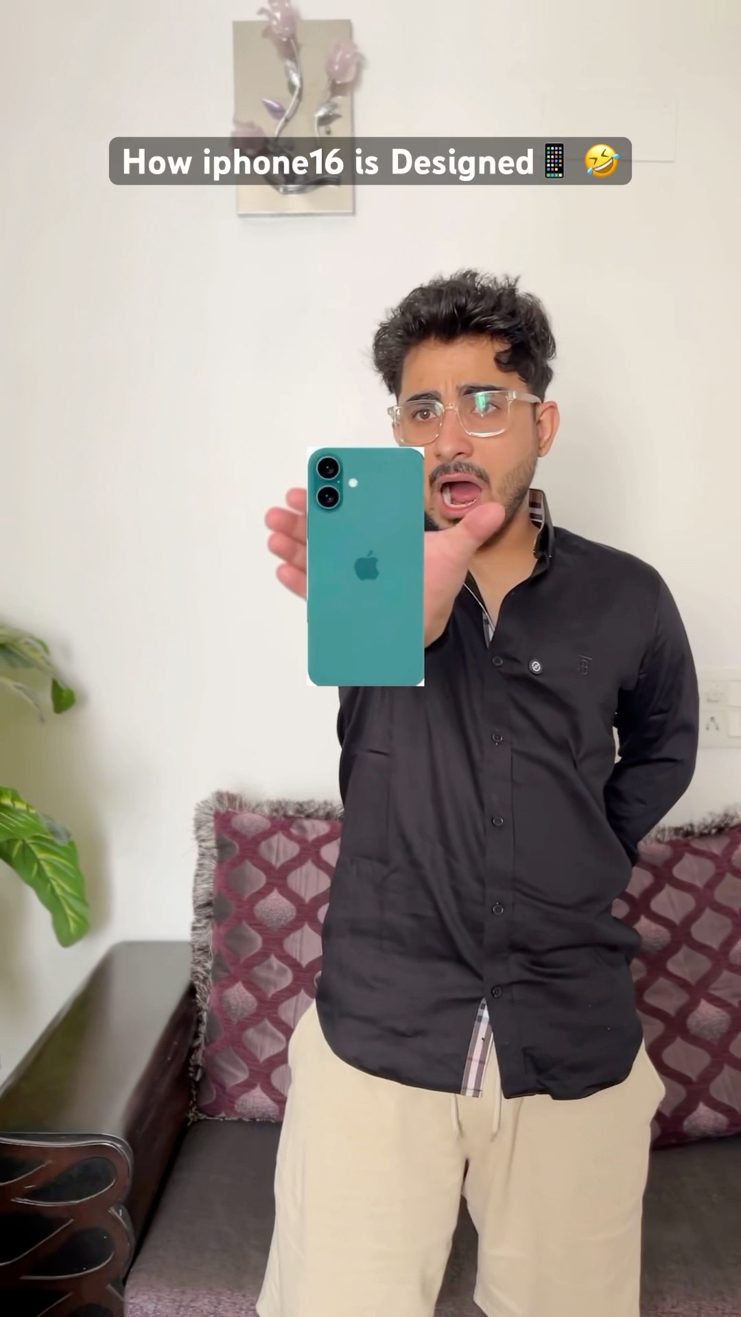 Android or Iphone,Your favourite?? #comedy #chetanmonga #shorts #iphone16