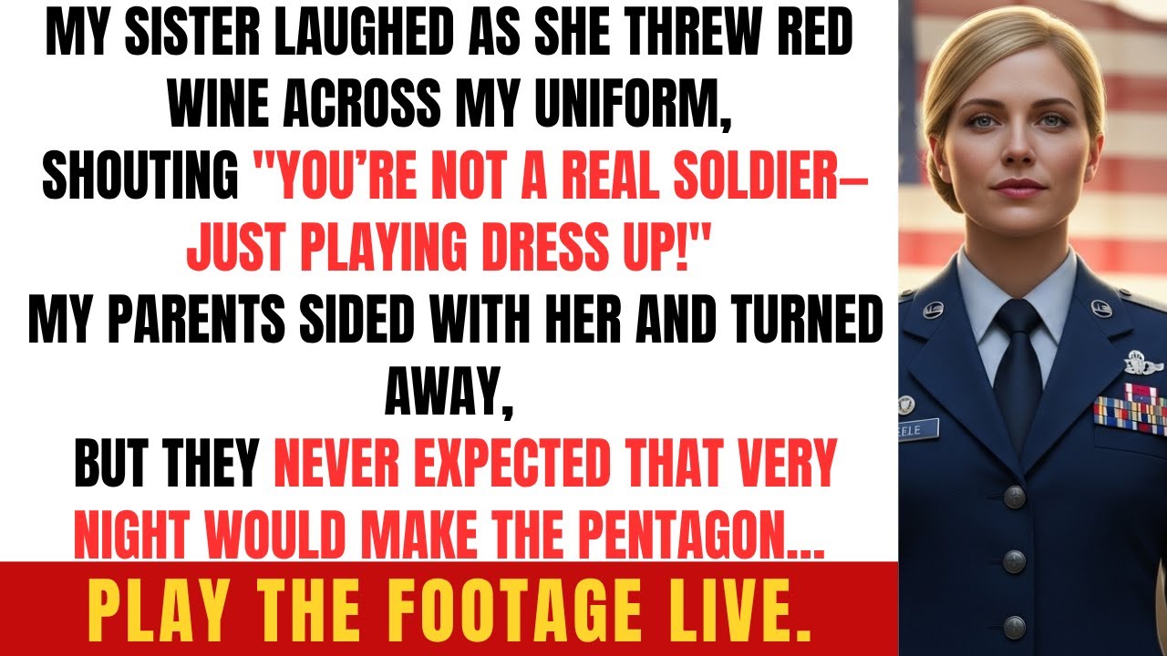 My Sister Threw Wine On Me At The Family Dinner — Until The Pentagon Played The Footage Live