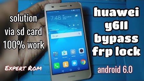 Huawei y6II (CAM-L21) Bypass Google Account Unlock FRP Via Sd Card