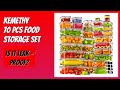 REVIEW (2026): KEMETHY 70 PCS Food Storage Set. Features