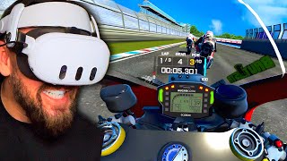 THIS IS ON QUEST!? Impressive SUPERBIKE VR Racing Game on Meta Quest 3