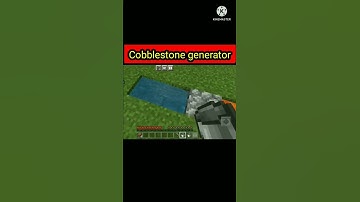 tutorial of cobblestone generator || Making Cobblestone Generator||#minecraft #shortsfeed