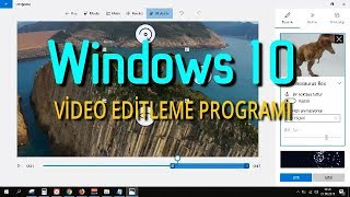 Windows 10Un Ücretsiz Video Editleme Programı