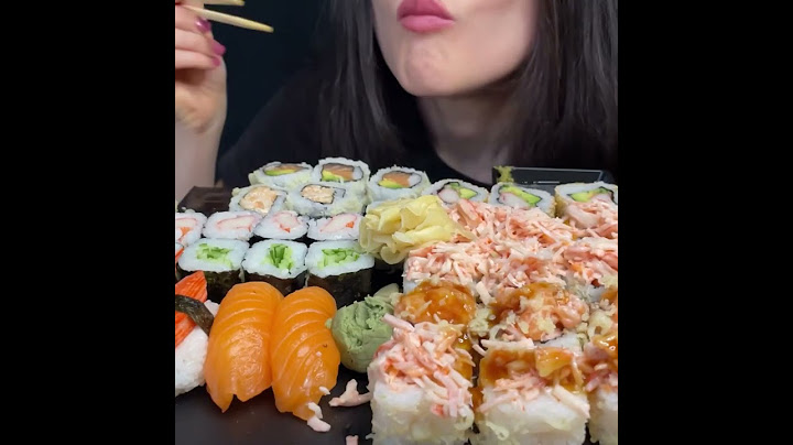 ASMR SUSHI & SASHIMI PLATTER MUKBANG (No Talking) EATING FOOD