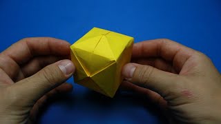 картинка: Как сделать оригами куб из бумаги