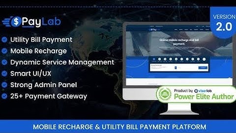 PayLab Mobile recharge and utility bill payment Website  Free Source Code