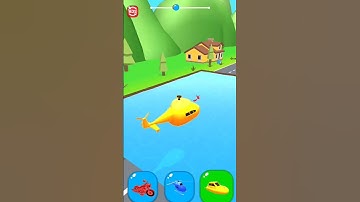 Shape shifting 🚜🚁🚦🚴🚕 All levels Gameplay walkthrough Android, iOS | Level 212 |  #shorts