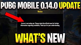 PUBG MOBILE 0.14.0 UPDATE IS HERE WHAT’S NEW ! NEW UPDATE LEAKS 0.14.0