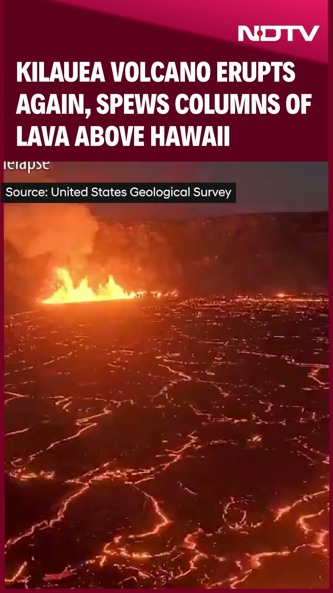 Kilauea Volcano Erupts Again, Spews Columns Of Lava Above Hawaii