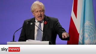 COP26: Boris Johnson pleads for compromise saying 'we cannot sit on our hands'