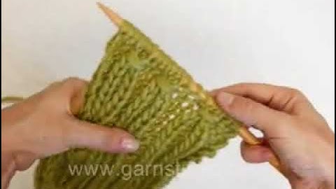 How to knit a smock pattern