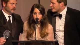 Aubrey Plaza Parks and Recreation Devil Satan Speech