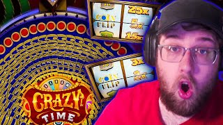 TOP SLOT COIN FLIP WINS ON CRAZY TIME! (LIVE GAME SHOW) screenshot 3