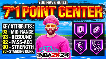 This 7’1 POINT CENTER has RUINED NBA 2K24… DEMIGOD 7