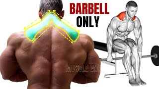 TRAPS WORKOUT- 5 best exercises with BARBELL only at homme