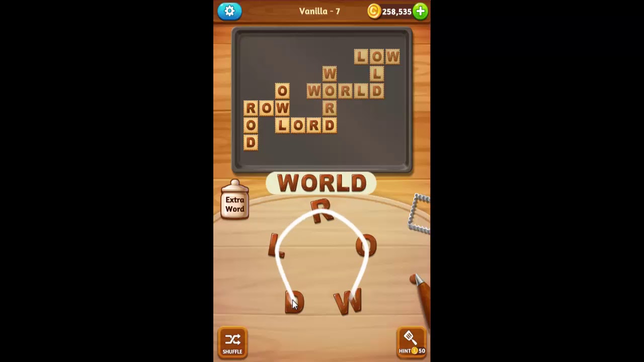 WordCookies Cross Vanilla Pack Level 7 Answers