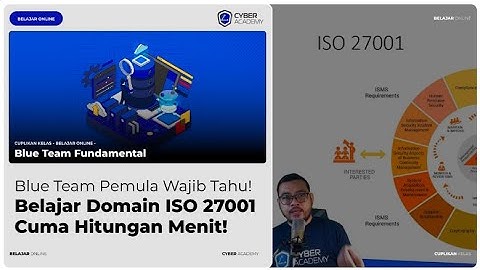 Pemula Wajib Tau! Belajar Domain ISO 27001 Cuma Hitungan Menit | Belajar Online Blue Team
