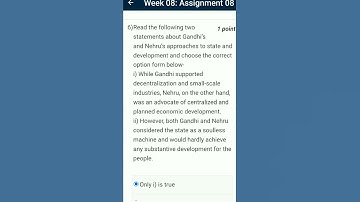 Week-7 Assignment Answers (NPTEL 2022) Introduction to Modern Indian Political Thought