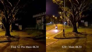 Oppo Find X2 Pro vs Samsung S20 Plus Low Light 4K Video Comparison | Main Ultra Wide Telephoto screenshot 3