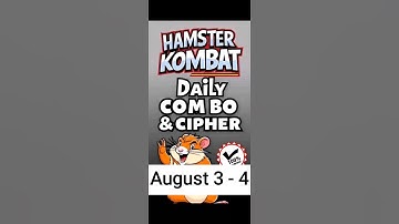Hamster Kombat GameDev Daily Combo & Daily Cipher August 3 - 4 Claim Your Rewards!