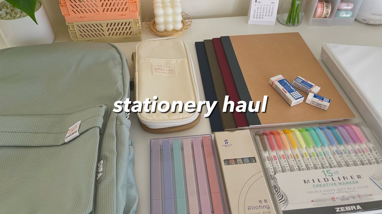 aesthetic stationery haul all from @Cdailyshop 💗 #stationery