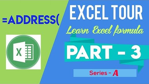 How to use ADDRESS formula in Microsoft Excel