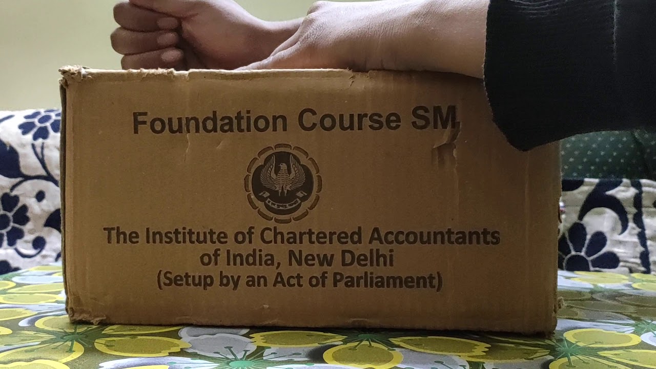 CA FOUNDATION BOOK UNBOXING | ICAI NEW DELHI | NEW COURSE  | MAY2021