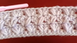 كروشيه غرزة شتوية سهلة جدا للمبتدئين /Very easy crochet stitch for beginners