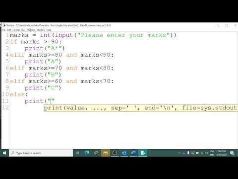 Python Selection - Revision Year 8