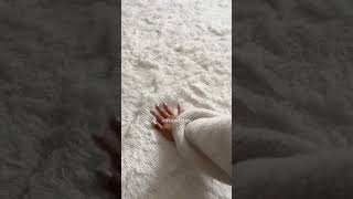This Fluffy Amazon Rug Made My Bedroom Look Like A Hotel 😍 #shorts #amazonfinds #cozybedroom