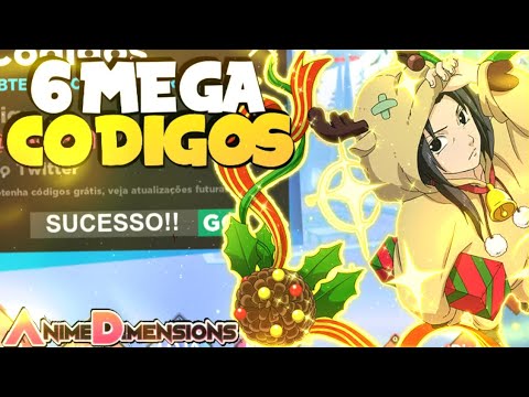 SAIU 16 MEGA CODIGOS *ALL NEW CODES FUNCIONANDO* PARA O ANIME DIMENSIONS -  BronzerBR 