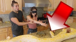 GIANT PYTHON SURPRISE DATE PRANK!! (SHE FREAKED OUT)