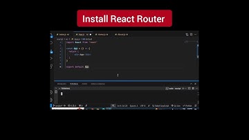 How To Install React Router DOM #shorts #react #shortsfeed