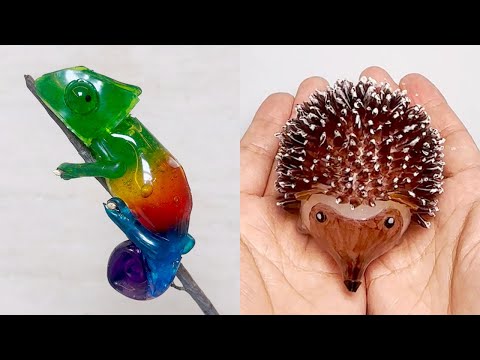 실리콘테이프 🦎카멜레온🦔고슴도치 말랑이 만들기_Chameleons and Hedgehog DIY with Nano Tape!