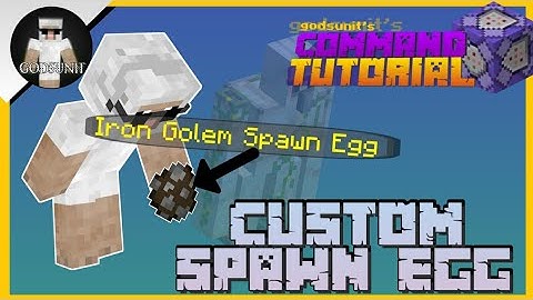 How To Make CUSTOM SPAWN EGGS! (Minecraft Bedrock Command Tutorial)